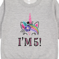 thumbnail image 3 of Inktastic 5th Birthday Unicorn Party 5 Year Old Girl Toddler Sweatshirt, 3 of 4