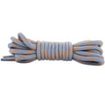thumbnail image 2 of Santimon 2 Pairs Replacement Classic Round Shoelace for Boots/ Canvas Sneakers/ Hiking Boots/ Sport Shoes 63" Grey Orange, 2 of 6