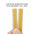 thumbnail image 4 of Cinta adhesiva de espuma para aislamiento de clima, 9 mm de ancho, 2 mm de grosor, 2.5 metros de largo, gris, 3 piezas, 4 of 5