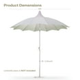 thumbnail image 3 of Mondawe 9FT Pagoda Style Straight Patio Umbrella, Green Gradient with LED Lights & Push Button Tilt, 3 of 4