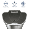 thumbnail image 5 of Nine Stars Automatic Kitchen Trash Can, 18 Gallon Stainless Steel Recycle Garbage Bin with Soft Close Lid, Silver, 5 of 7
