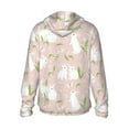 thumbnail image 3 of Daiia Cute Rabbit UPF 50+ Sun Protection Hoodie Jacket Lightweight Long Sleeve Sun Shirt for Women Men with Pocket Hiking Outdoor-Large, 3 of 9