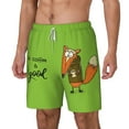 thumbnail image 2 of Gaeub Drink Coffee And Do Good Mens Swim Trunks Stretch Beach Shorts Quick Dry for Men Swim Shorts Swimwear with Pockets- Small, 2 of 9