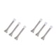thumbnail image 4 of Inteprter 3 uds Tope de puerta de resorte resistente al desgaste Protector de pared a prueba de herrumbre soporte de puertas autoadhesivo Plata 2Conjunto, 4 of 6