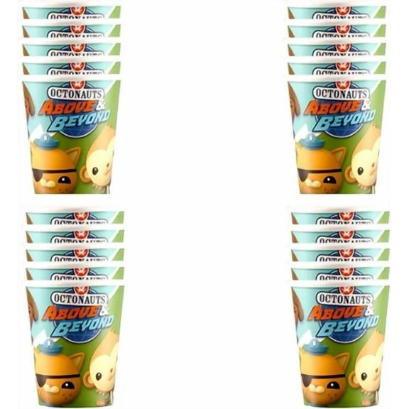 Octonauts Celebration Paper Cups 20Ct Disposable Drinkware Kids Party Supplies