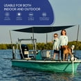 thumbnail image 6 of Tarps Now 8x10 ft Heavy Duty Mesh Tarp, Waterproof 70% Shade Cloth with Brass Grommets & Reinforced Edges, Tear Resistant and Useful for Dump Trucks, Camping, Canopies, Tie Downs & Patio-Black, 6 of 8