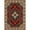 Red, variant on Woven Trends Royal 5'2" x 7'4" Traditional Persian Medallion Pattern Area Rug, Classic Decorative Rug Carpet with Jute Backing, Stain-Resistant Rug for Living Room, Bedroom Decor - Red