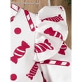 thumbnail image 6 of Suealasg Little Girls Christmas Outfits 1T 2T 3T 4T 5T Toddler Girls Long Sleeve Candy Cane Print A-line Tops Flared Pants Sets 2Pcs Child Girls Christmas Clothes, 6 of 9