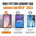 thumbnail image 2 of Junayo for Lenovo Tab M9 HD 9 inch (TB-310FU) 2023 Heavy Duty Shockproof Protective Case with Screen Protector Stand and Hand Strap Shoulder Strap, 2 of 8