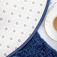 thumbnail image 5 of Homore Ultra Soft Modern Oval Rugs for Bedroom, 2.6' x 5.3' , Light Navy, 5 of 6