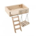 thumbnail image 3 of Juguetes para mascotas, 3 piezas de madera para hámster gateando, escalera para hámster, juguetes, plataforma de escalera, juguetes estéticos elegantes Jadeshay A, 3 of 8