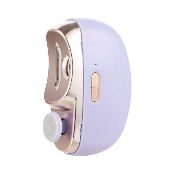 Policador Uñas Automático 2 en 1 Cortador Eléctrico para Hombres Mujeres () Morado