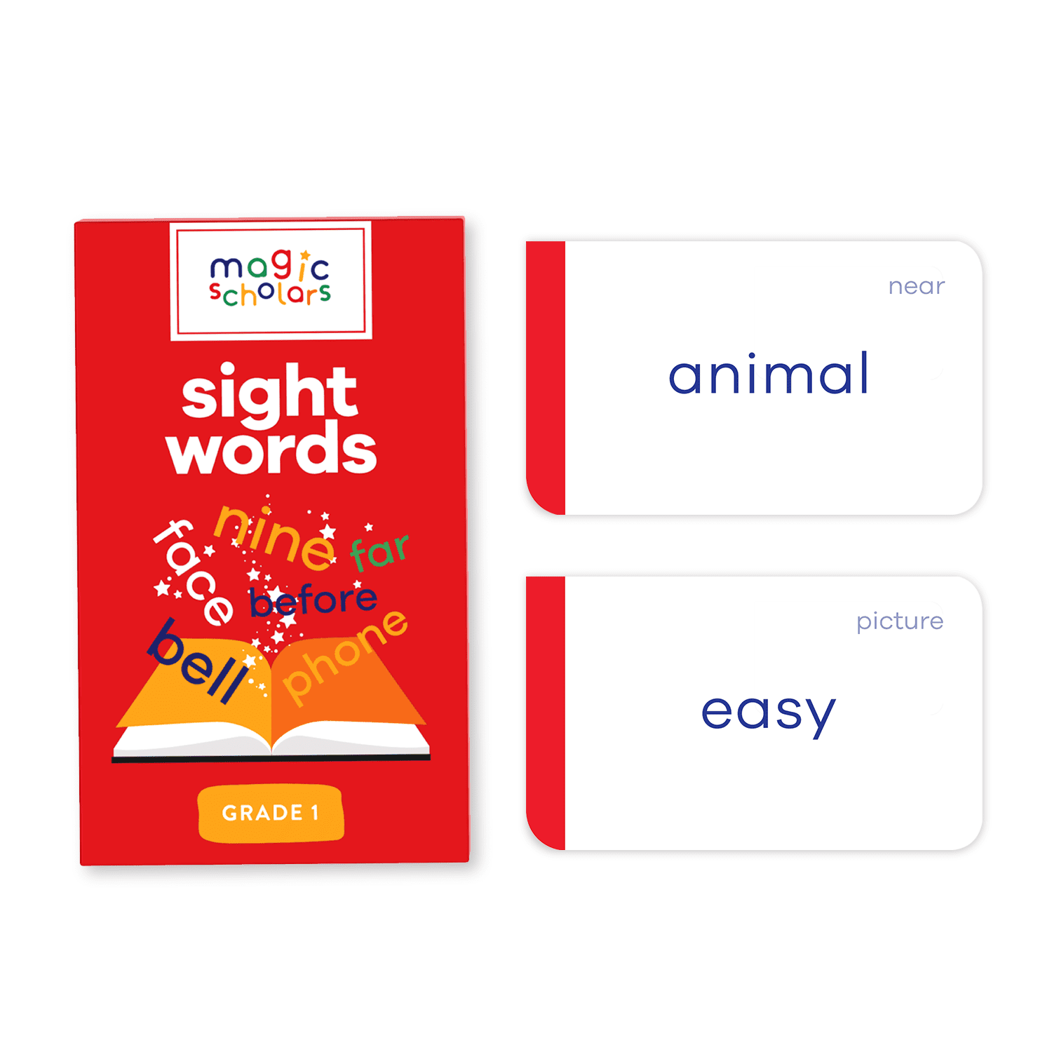 Magic Scholars Sight Words Flash Cards Pack Dolch Fry High Frequency