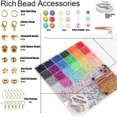 thumbnail image 3 of Kit para hacer pulseras YMSDZHL, más de 6200 piezas, cuentas de arcilla en 24 colores, 3 of 9