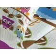 thumbnail image 4 of Ambesonne Owls Quilted Bedspread Set 3 Pcs, Cheerleader League Team, Queen Size, Multicolor, 4 of 5