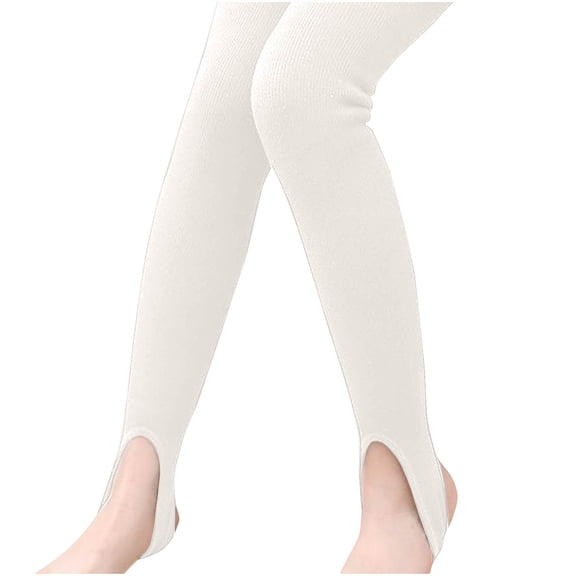 FAIWAD Toddler Girls Thicken Fleece Tights Kids Solid Color Stretchy Soft Leggings Ballet Dance Daily Pantyhose
