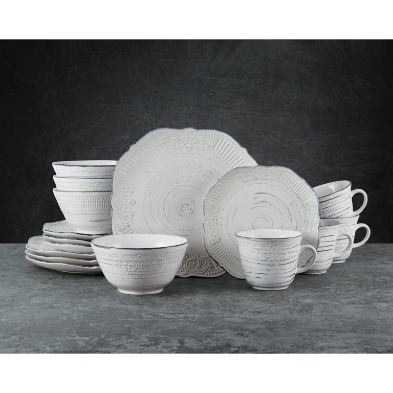 Gray and outlet white dinnerware sets