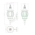 thumbnail image 5 of Design House 578666 Canterbury II Integrated LED Outdoor Wall Light, Black, 5 of 12
