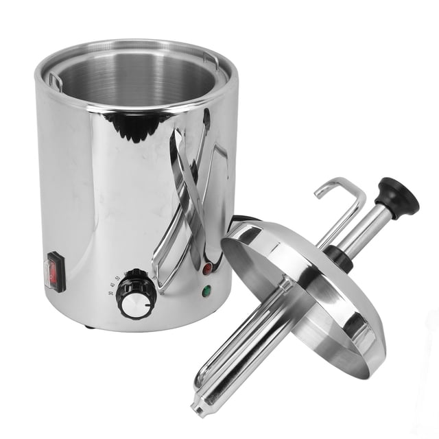 Hot Nacho Cheese Warmer Pump Stainless Steel Temperature Adjustment Commercial Hot Fudge Dispenser 360 Degree Rotation