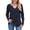 Navy, variant on EDFBUYKRS Women's Long Sleeve Blouse Lace Knit Loose Casual Tops S