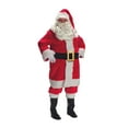 thumbnail image 2 of 7-Piece Deluxe Red Father Christmas Costume - Adult Size XXL, 2 of 5