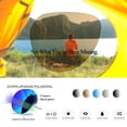 thumbnail image 4 of Gafas de Sol Joopin Trendy Espejadas Azules Sobredimensionadas Aviador, 4 of 6
