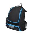 thumbnail image 4 of Mochila de equipos multifunción de la bolsa de béisbol para voleibol de baloncesto de natación de gimnasio azul negro, 4 of 8