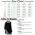 thumbnail image 2 of Brilliant Women Tops Women's Solid Round-Neck Loose 3/4 Sleeve T-Shirt Pullover Tops clothes under $10.00, 2 of 3