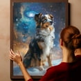 thumbnail image 6 of Australian Shepherd Dog Lying in The Snow Canvas Print Wall Art Famous Painting for Kids Nursery Bedroom Living Room Office Home, 6 of 6