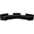 thumbnail image 3 of Flash Furniture Hercules Alon 5 Piece Reception Seating in Black, 3 of 6