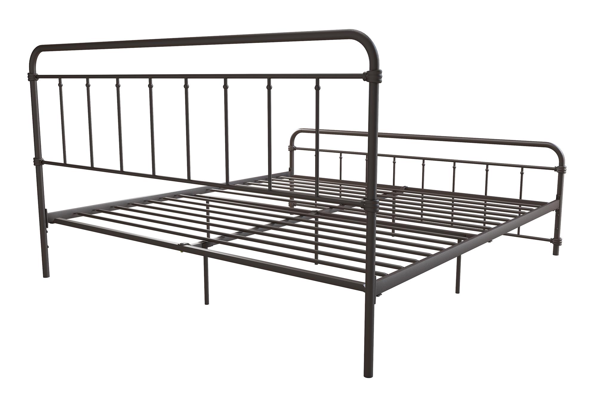 Desert Fields Wallace Metal Platform Bed, Twin, Black