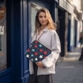 thumbnail image 6 of FORMRS 13-13.3 inch Laptop Sleeve Case Soft Carrying Quilted Computer Bag Cover, Red White Stars, 6 of 7