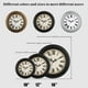 thumbnail image 5 of Reloj de pared Plumeet extra grande, retro, 40 cm, negro, 5 of 9