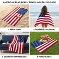 thumbnail image 6 of Gogreen 2026 World Cup Beach Towel with American Flag Print, (30x60 Inch, 4-Pack) - Quick Dry Sand Free Beach Towel - Stylish Unique Gift, 6 of 6