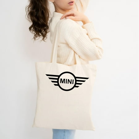 vintage Mini Cooper Tote Bag Vintage Mini Bag Car er Mini Car Inspired Bag Mini Car Owner Gift for Him Her Mini Hoodie British Mini er-Black-TH51064