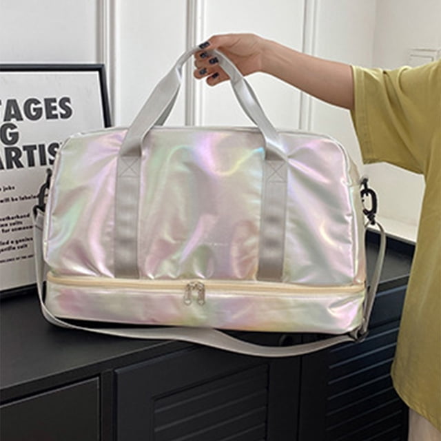 Bolso de mano para mujer Fashionalbe Nylon Simple Mujer Commuter Bolso (Blanco)