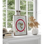 Flat Earth Map Alexander Gleason's New Standard Map Of The World 1892 Flat Earth Map Print Vintage Posters Antique Artwork For Walls Classroom Map Flat Earth Display Home Interior Decoration