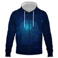 thumbnail image 1 of Sudadera con capucha con imagen inteligente de IA para hombre y mujer, estilo harajuku, hip hop, abrigos de gran tamaño, 1 of 6