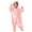 Pink, variant on BFHHYA Toddler Baby Winter Hooded Romper Jumpsuit Boys Girls Kids Button-Down Flannel Romper Cartoon Onesie Sleepsuit for Night Sleep(3M-2Y)
