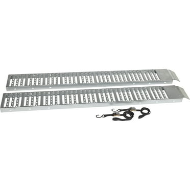 Ironton Non-Folding Steel Loading Ramp Set, 1000-Lb. Total Capacity, 6ft.L x 9in.W