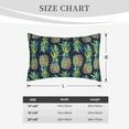 thumbnail image 6 of Haiem Pillowcase for Hair and Skin Queen - Colorful Pineapples Printed Soft Pillowcase with Envelope Closure-16"x24", 6 of 9
