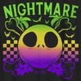 thumbnail image 2 of Boy's The Nightmare Before Christmas EST. 1993 Neon Rainbow Jack  Graphic Tee Black Small, 2 of 5