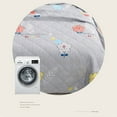 thumbnail image 7 of Qocolhg Summer Cooler Quilt, Washable & Lightweight Summer Comforter Cooling Blanket for All Season Use, Machine Washable, Bedding Soft Coverlet Conditioned Quilts for Kids, 39x59 inch, Gray, 7 of 7