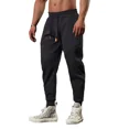 thumbnail image 3 of Pantalones deportivos lisos recortados para hombre, pantalones holgados de algodón para otoño e invierno, tallas XXL, nuevos artículos en pantalones deportivos coreanos Y2k para hombre, 3 of 5