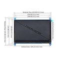 thumbnail image 4 of Pantalla Lcd Ips Aida64 de 7 pulgadas Pantalla táctil compatible de 7 pulgadas 1024x600 para PC 3b + 3b, 4 of 5