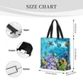 thumbnail image 3 of Honeii Corals and Tropical Fish Print Tote Bag, Reusable Grocery Shopping Bag,Shoulder Bag with Inner Pocket, 3 of 7