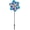 13.5-inch Iridescent Double Flower, variant on In the Breeze 2830 — Triple Wheel Flower - Ground Stake Included - Colorful Wind Spinner for Your Yard or Garden,2830