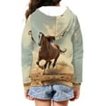 thumbnail image 4 of Chririnla 3D Running Horse Pattern Boys Sporty Hoodie Zip Up Long Sleeve with Pockets Lightweight Athletic Top for Kids Youth Size 13-14, 4 of 7