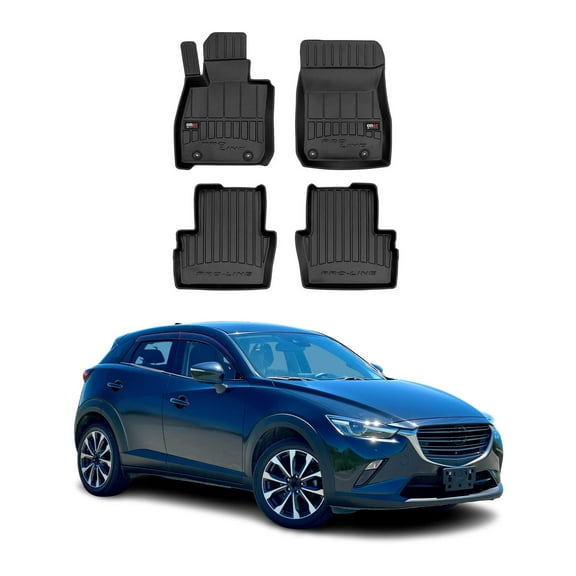 OMAC Premium Floor Mats for Mazda CX-3 2016-2023 All-Weather Heavy Duty 4Pcs