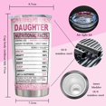 thumbnail image 6 of Daughter Gift from Mom/Dad Tumbler, Gifts for Daughter from Mother/Father - To My Daughter - Mothers Day Graduation Christmas Birthday Gift Ideas for Daughter, Gift for Adult Daughter Cup 20oz, 6 of 7